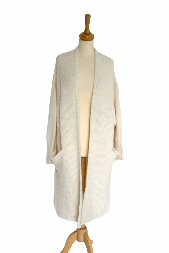 Wool Blend Longline Cardigan Size M - New with Tags