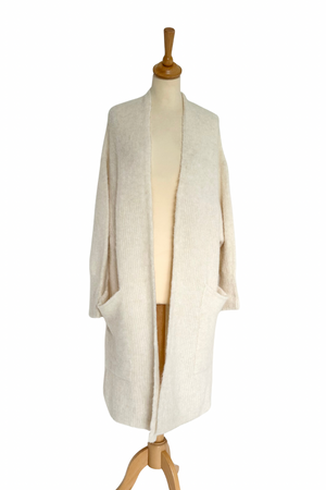 Wool Blend Longline Cardigan Size M - New with Tags