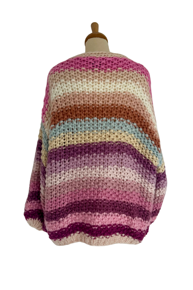 Chunky Knit Open Cardigan Size O/S - Preloved