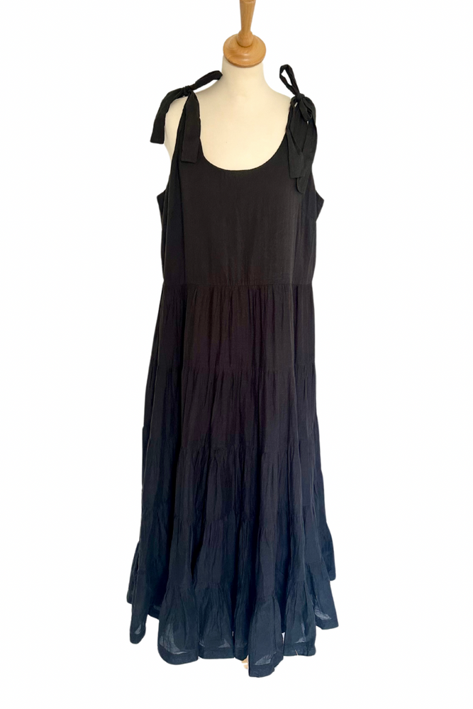 Tie Shoulder Tiered Maxi Dress Size 18 - New with Tags
