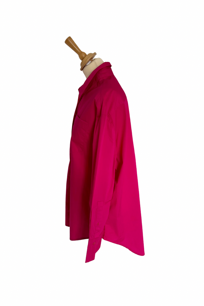 
            
                Load image into Gallery viewer, Fuchsia Oversized Cotton Shirt Size 6 - BNWT
            
        