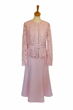 Pink Lace Midi Dress Size 8, 10 or 12 - New with Tags