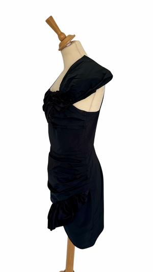 
            
                Load image into Gallery viewer, Silk &amp;amp; Taffeta Ruched Mini Dress Size 10 - Preloved
            
        