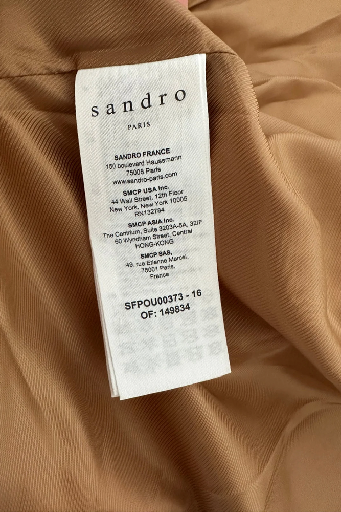 Short Quilted Hooded Jacket Size UK 8 - Preloved