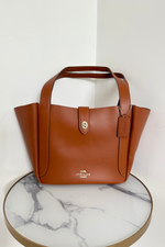 Leather Turnlock Tote Bag - As new