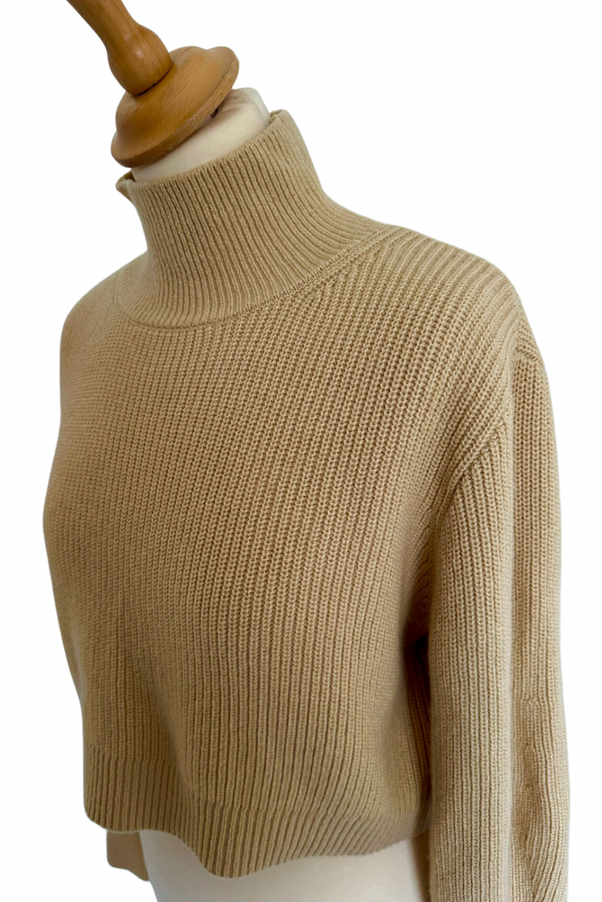 Cropped Ribbed Sweater Size S - Unworn