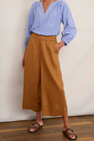 Cropped Linen Trousers Size 8/10 - New with Tags