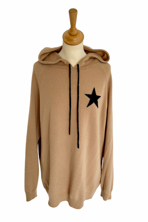 Knitted Hooded Jumper Size XL - Preloved