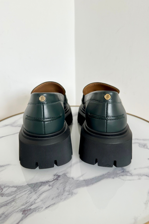 Leather Platform Loafers Size 4  - Unworn