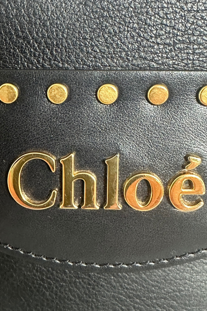 Aby Lock Studded Handbag - As New