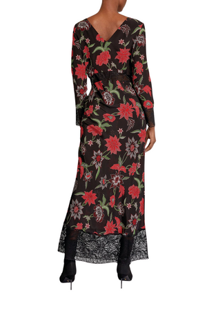 
            
                Load image into Gallery viewer, Silk Ruby Slip Midi Dress Size L - BNWT
            
        