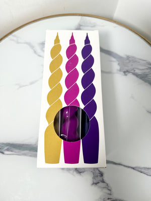 
            
                Load image into Gallery viewer, Box of 6 Spiral Candles - New &amp;amp; Boxed
            
        