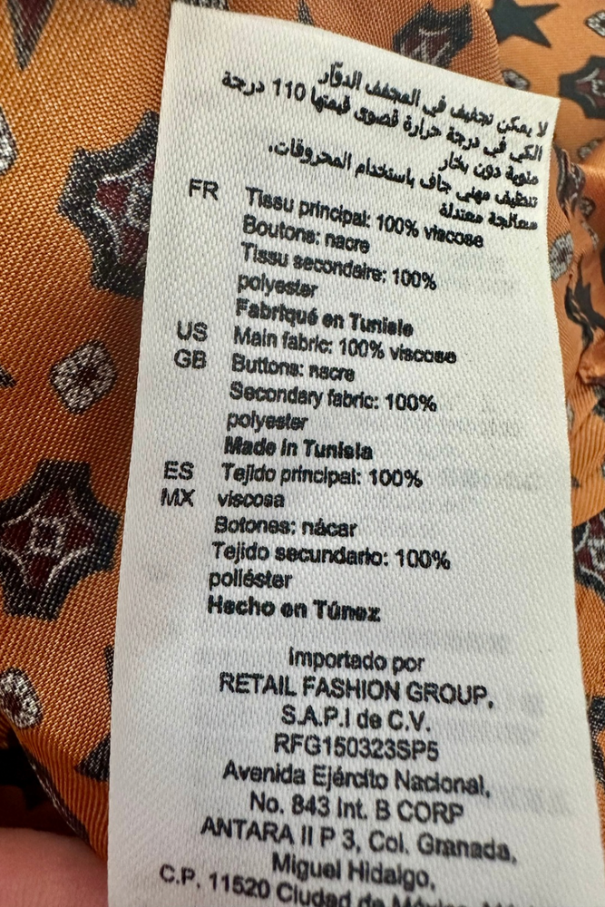 Cropped Satin Blouse Size 8/10 - New with Tags