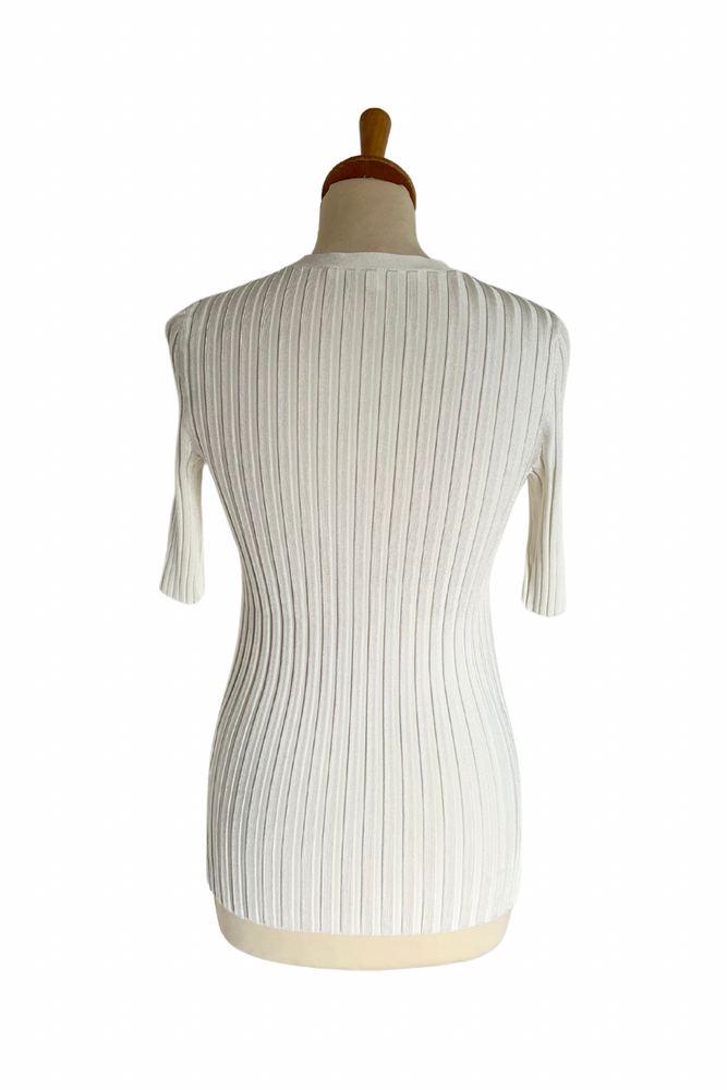 Ribbed Fitted Top Size S - Preloved