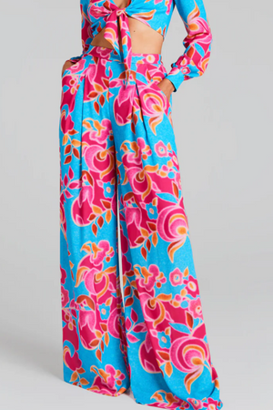 Floral Print Wide Leg Trousers Size XS - BNWT