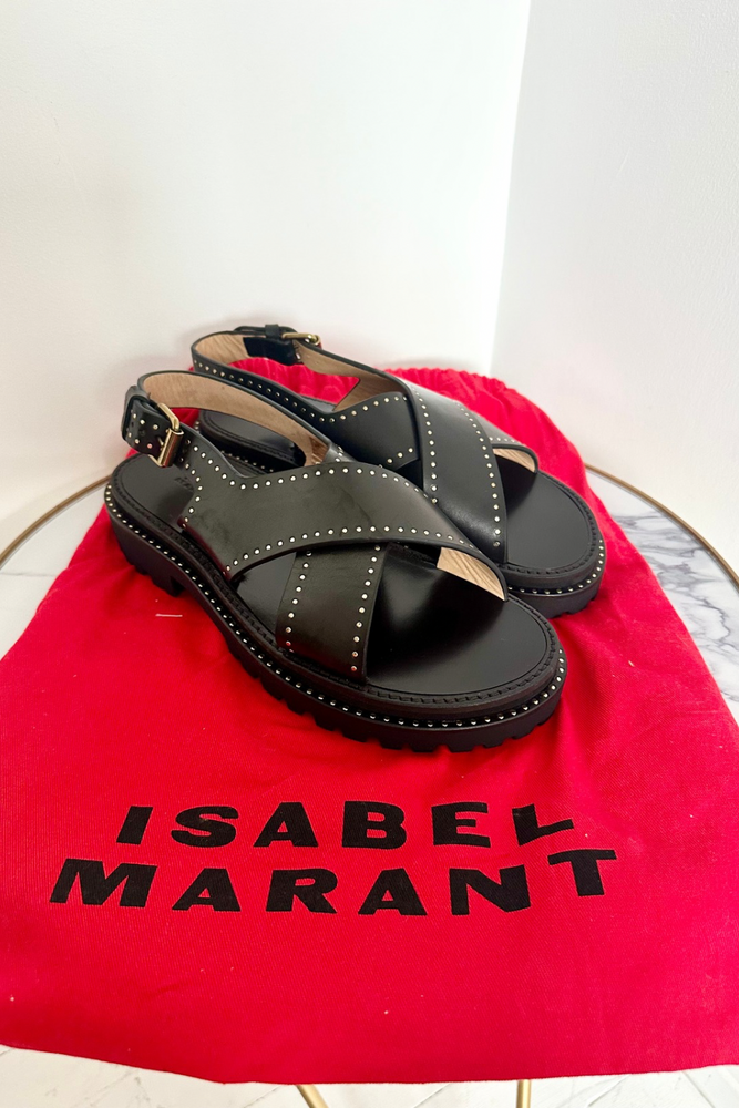 Chunky Leather Sandal Size 38 - New with Box