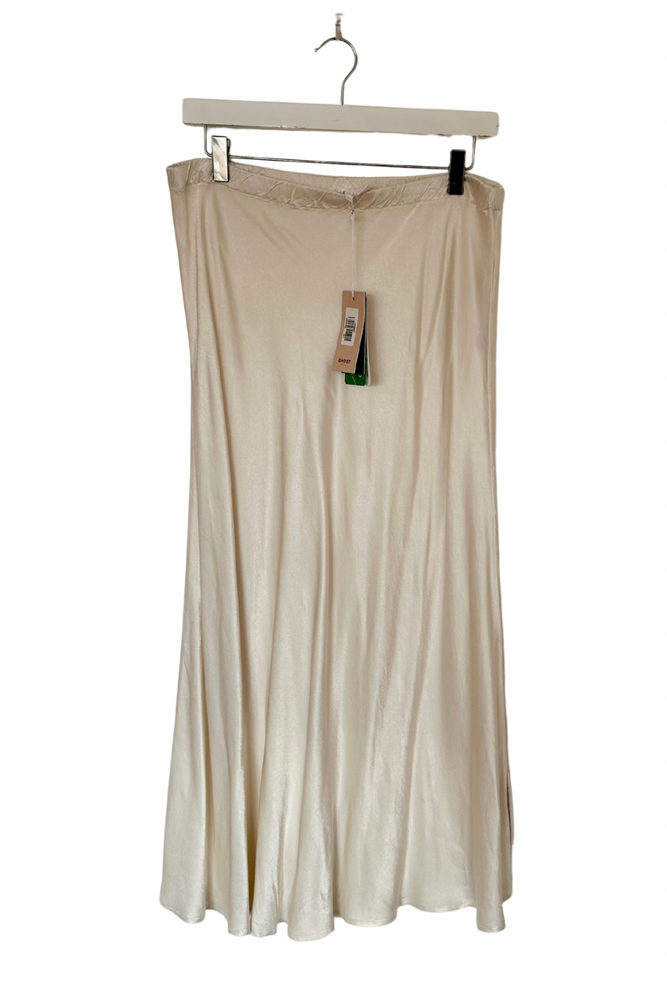 Bias Cut Satin Midi Skirt Size XL - New with Tags