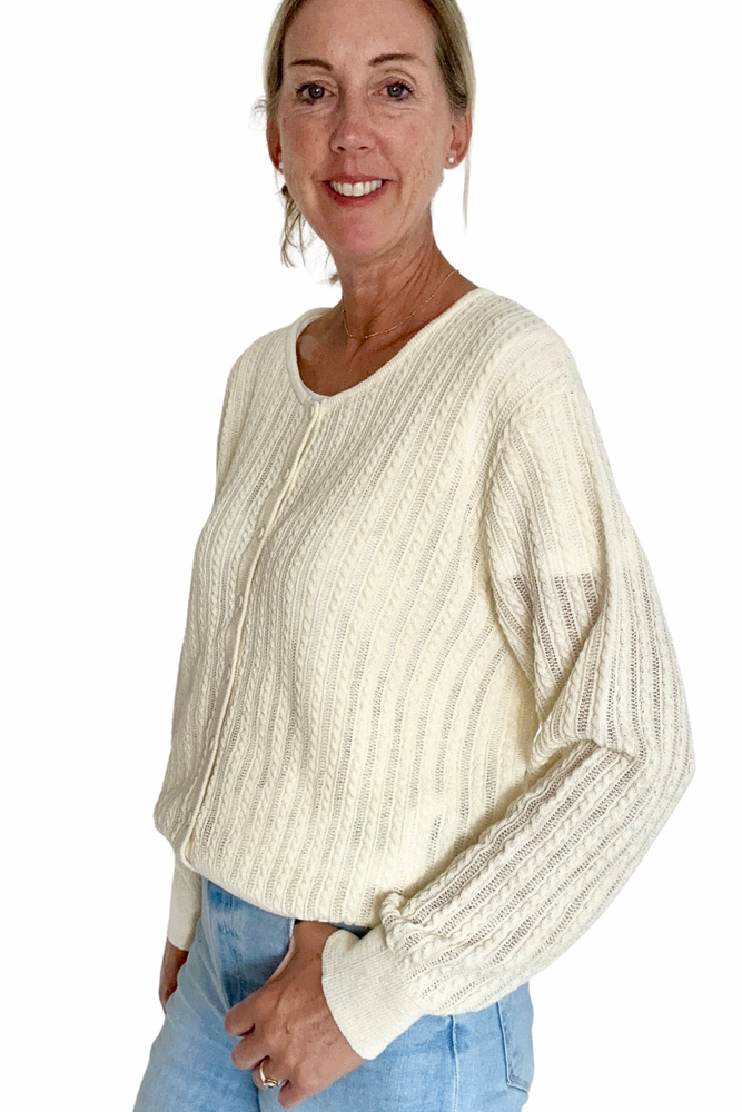 Linen Blend Lightweight Cardigan Size L - New with Tags