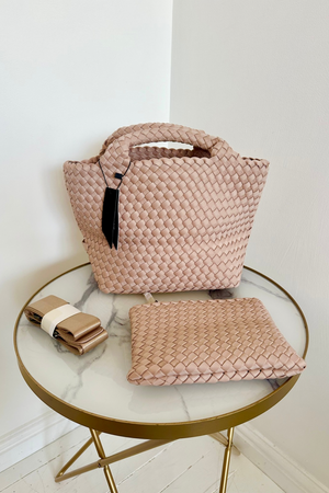 Vegan Leather Small Tote Bag - New with Tags