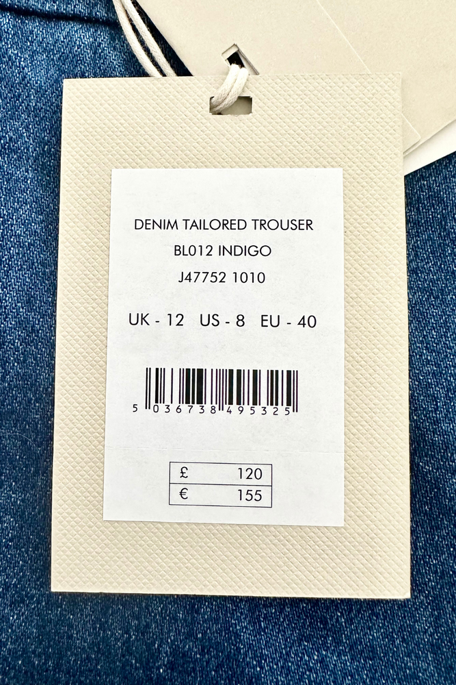 Denim Tailored Trousers Size 12 - BNWT