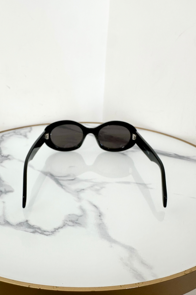 Triomphe Black Acetate Sunglasses - BNWT