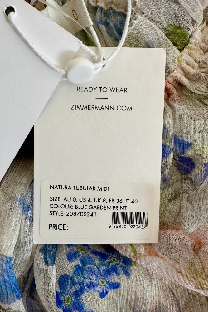 Chiffon Floral Midi Dress Size 8 - BNWT