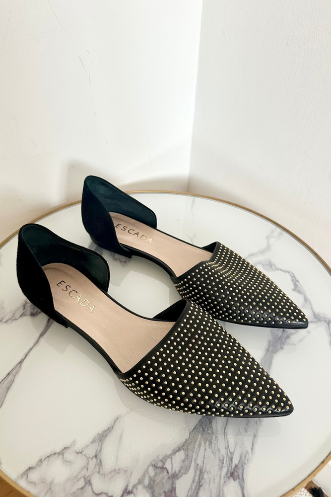 Studded Ballet Flats Size 5 - Preloved