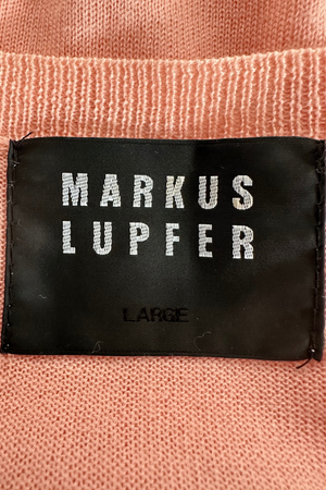 Pink 'Lips' Merino Sweater Size L (UK 14) - Preloved