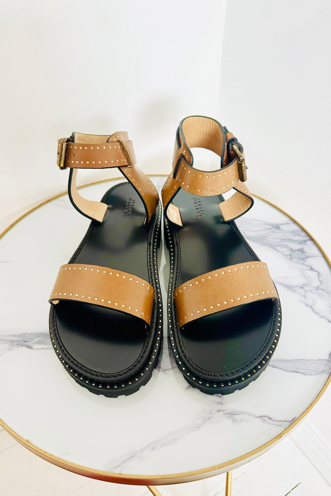Leather Gladiator Sandal Size 38 - New with Box