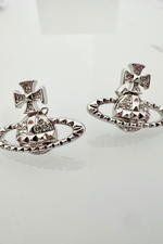 Silver & Crystal Earrings - New with Tag