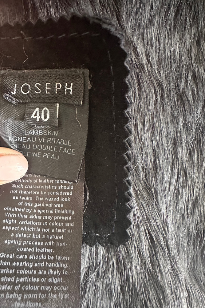 Shearling Vest Jacket Size 12 - Preloved