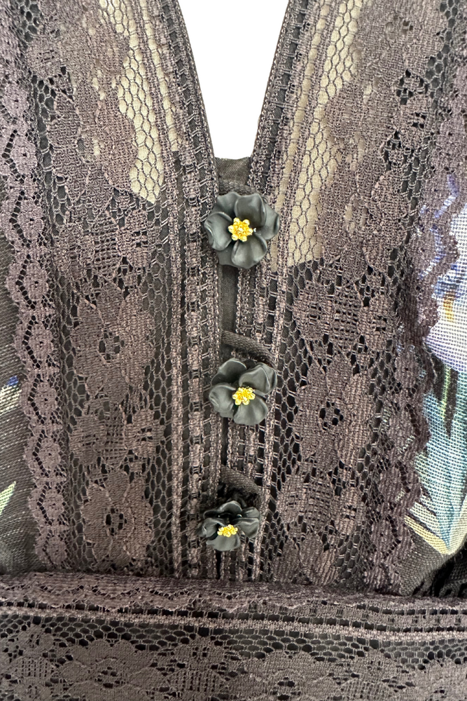 Floral Print Organza Midi Dress Size 12 - BNWT