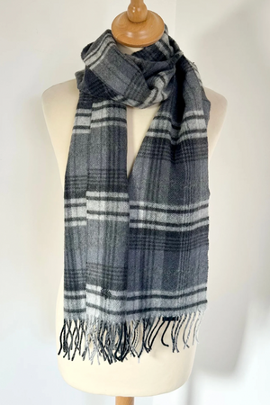 Check Cashmere & Merino Scarf - Preloved