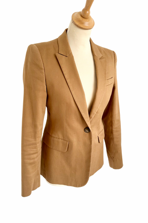 
            
                Load image into Gallery viewer, Cotton Single Breasted Blazer Size 6 - Preloved
            
        