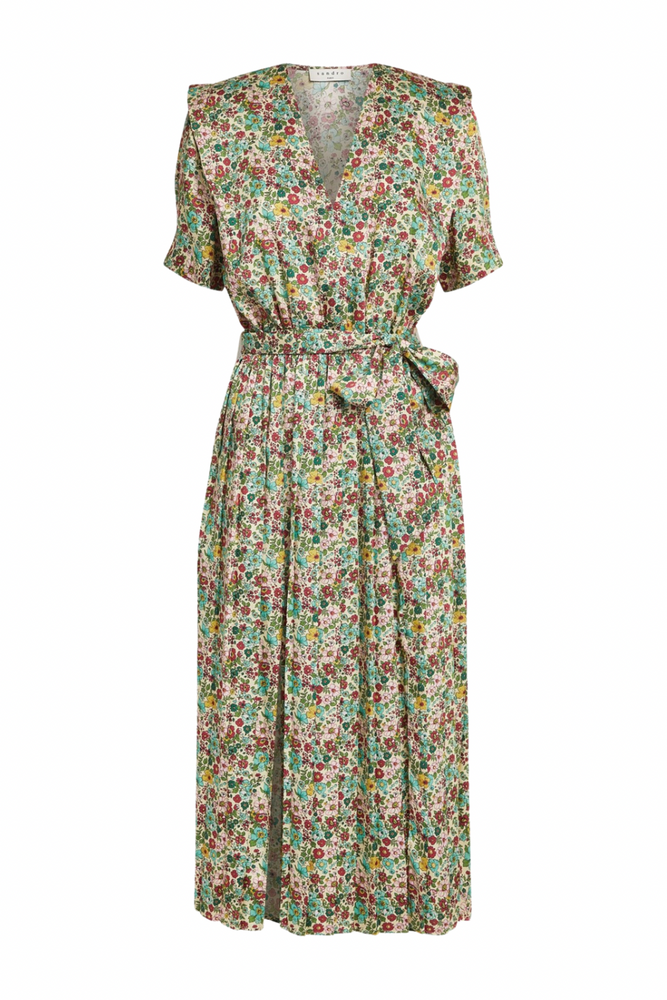 Floral Pleat Midi Dress Size UK 10 - BNWT