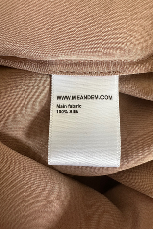 Zip Neck Silk Blouse Size 8 - BNWT