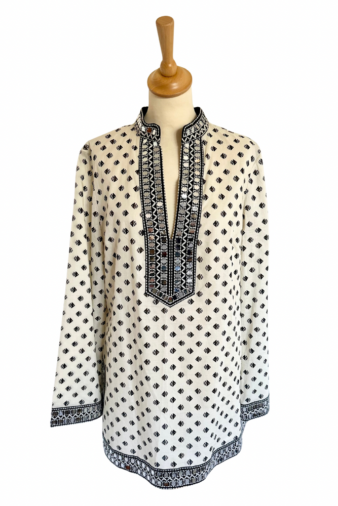 Cotton Embellished Tunic Size 14 - New with Tags
