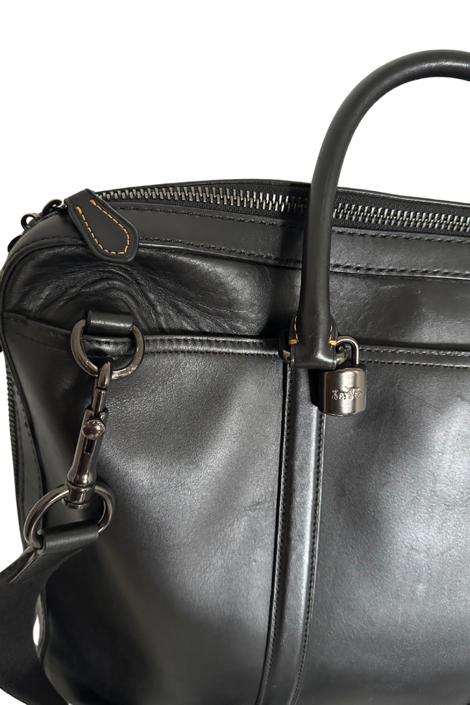 Leather Satchel Briefcase - Preloved