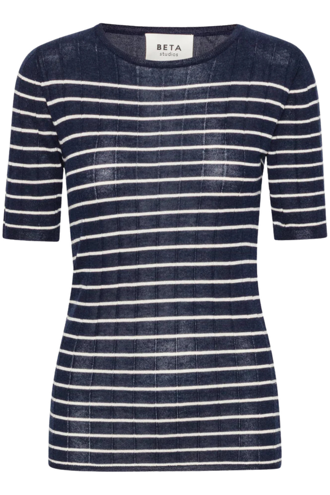 Striped Silk Cashmere Knit Top Size S - New with Tags