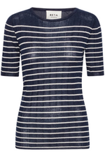Striped Silk Cashmere Knit Top Size S - New with Tags