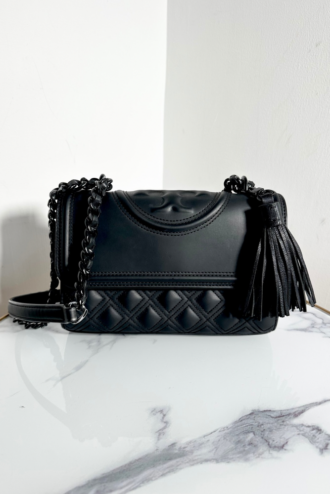 Matte Leather Shoulder Bag - Preloved