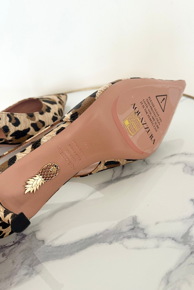 Leopard Slingback Pumps Size 39 - New with Box