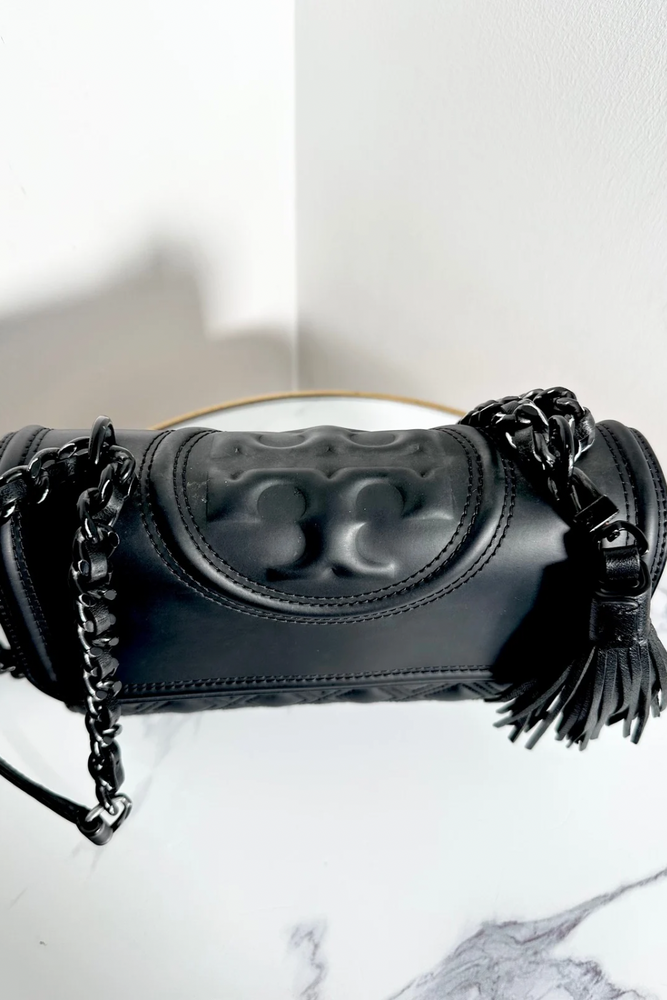 Matte Leather Shoulder Bag - Preloved