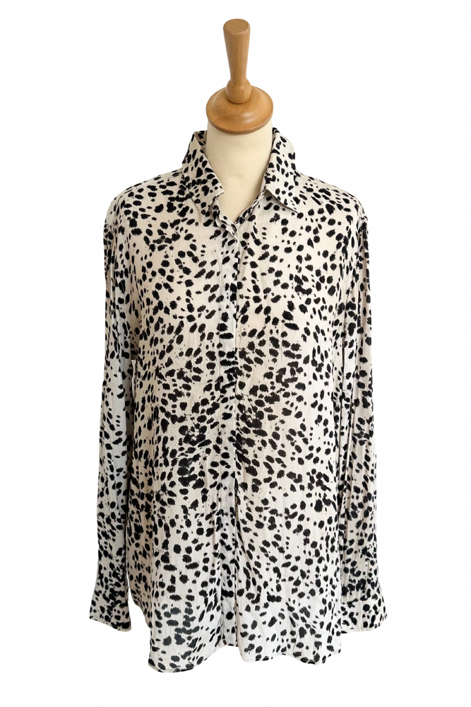 Animal Print Blouse Size 14 - Preloved