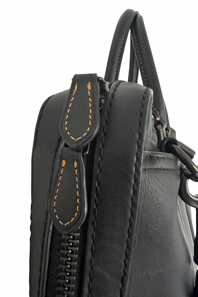 Leather Satchel Briefcase - Preloved