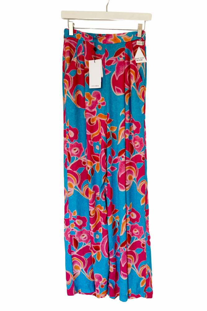 Floral Print Wide Leg Trousers Size XS - BNWT