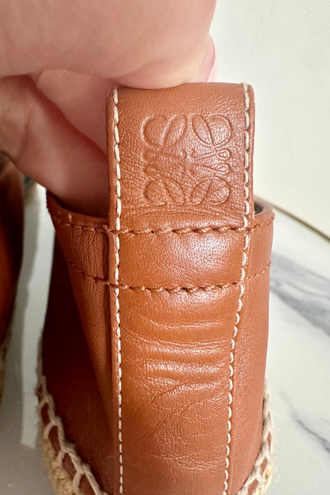 Leather / Denim Espadrilles Flats Size 41 (Fit a UK 7) - New without Tags