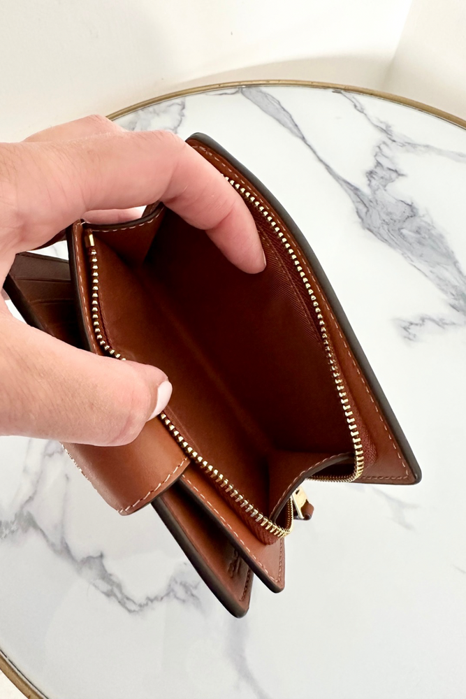 Leather Zip Wallet - As new