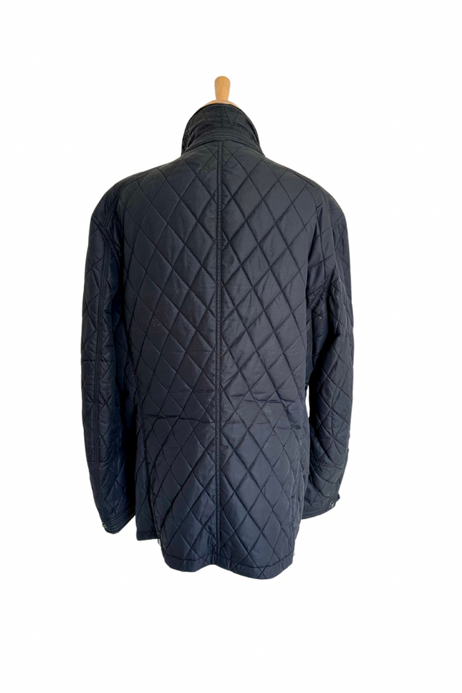 Navy Quilted Jacket Size L - Preloved