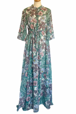 Floral Cotton Maxi Dress Size M - New with Tags